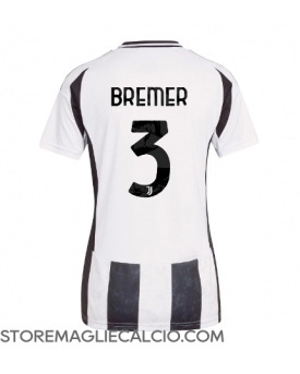 Juventus Gleison Bremer #3 Maglia Gara Casa Repliche 2024-25 Donna